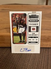 2022 Panini Contenders Football Cam Taylor-Britt Rookie Auto
