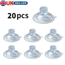 20pcs 3cm Suction Cup Light Strip Holders Hanging Fixings Christmas Decorations