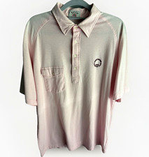 Vintage 70s Izod Golf Polo Shirt Mens XL Pink...