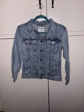 Girl's Old Navy Blue Denim Stretch Jean Jacket. Sz XL 14-16