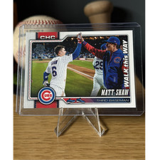 Topps 2026 Series 1 Walk This Way Matt Shaw #27 Cubs Baseball Trading Card