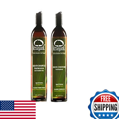 Kerarganic Organic Keratin Post-Treatment Set - Salt Sulfate Shampoo 16Oz