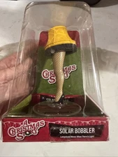 A Christmas Story Solar Bobbler, A Christmas Story Leg Lamp Solar Bobble Head