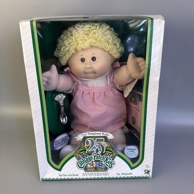 Cabbage Patch 25th Anniversary Limited Ed Doll & Spoon Blonde Cathy Delilah NIB