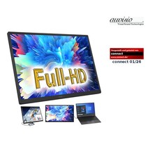 auvisio Mobiler Full-HD-IPS-Monitor mit 18,5/...