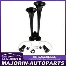 12v Fit For Boat Train Car Semi Truck Air Horn 2 Compressors 148db Dual Trumpet