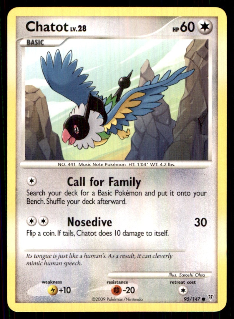 2009 Platinum - Supreme Victors Chatot Basic/Common #95