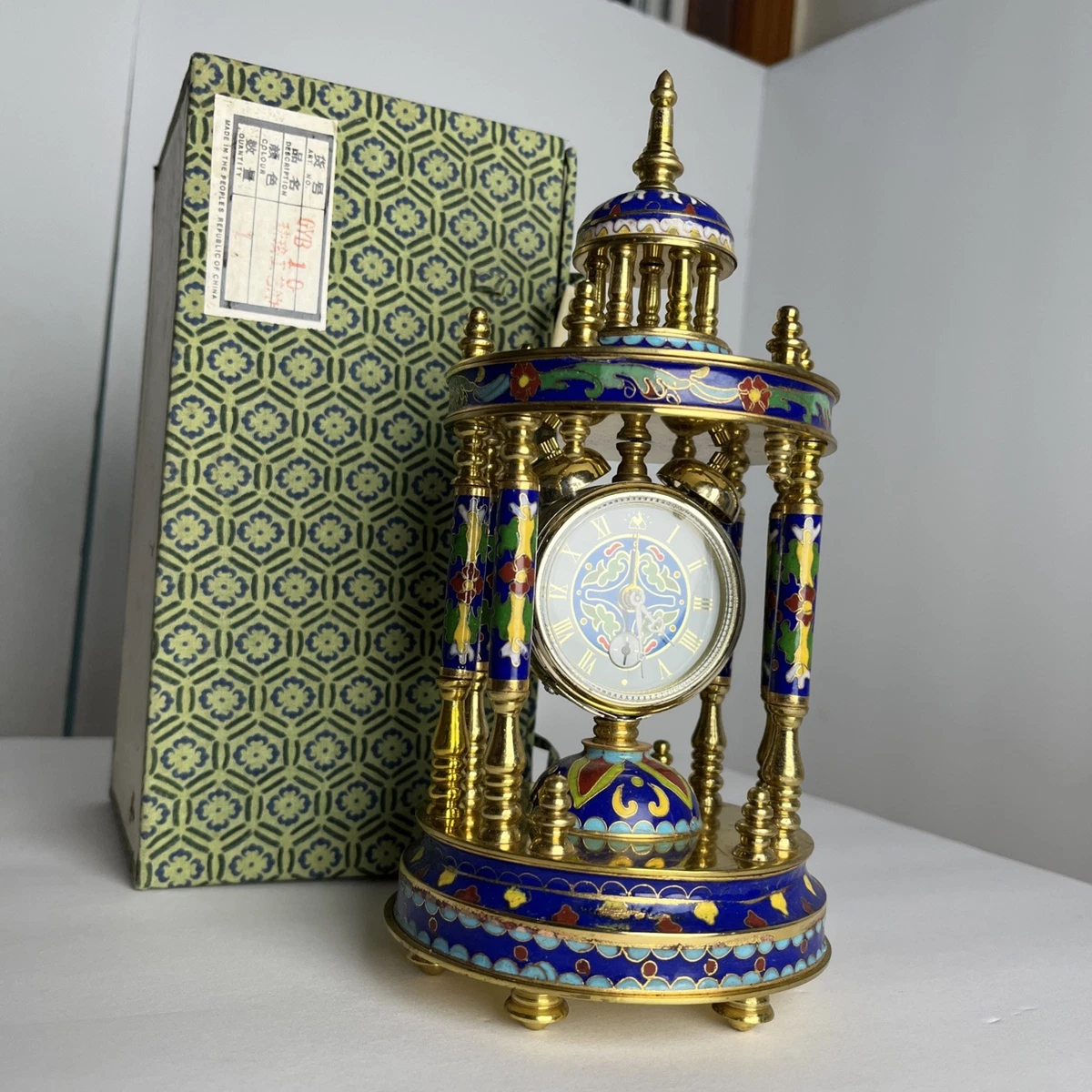景泰蓝时钟古董时钟| eBay