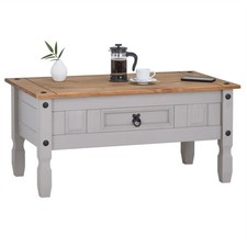 Couchtisch Wohnzimmer Sofatisch 1 Schublade Kiefer massiv Mexiko-Stil