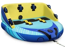 EVAJOY 3Person Towable Inflatable Tube for Boating for 13 Rider