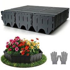 Rasenkante Beeteinfassung Kunststoff Pflasterkante Beetumrandung Garten Anker DE