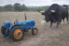 Vintage Corgi Major Fordson Tractor No. 60 – Blue/Orange – Diecast Farm Model