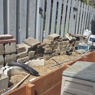 Assorted Concrete Blocks and Bricks for Construction, Building, or Landscaping