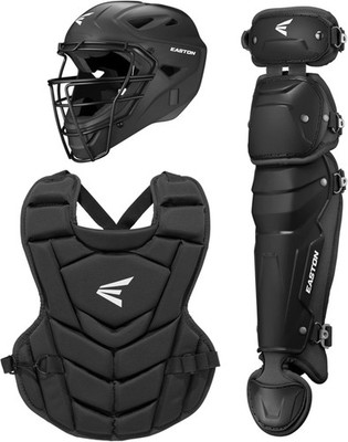 Easton Black Magic 3.0 Youth Baseball Catcher Gear Set - BLACK LARGE (Ages 9-12)