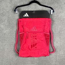 Adidas OS Red Alliance 3 Sackpack-Zipper Pocket Drawstring Backpack for Sports