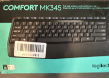 Logitech Comfort MK345 Wireless Keyboard  Mouse Bundle, Plug  Play, Black