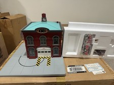 MTH O Gauge Operating Fire House 30-9102 New in Box, never used
