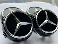 4 Original Mercedes Benz AMG Rad Naben Kappen LM Felgen Deckel Schwarz Glänzend 4 Original Mercedes Benz AMG Rad Naben Kappen LM Felgen Deckel Schwarz Glänzend