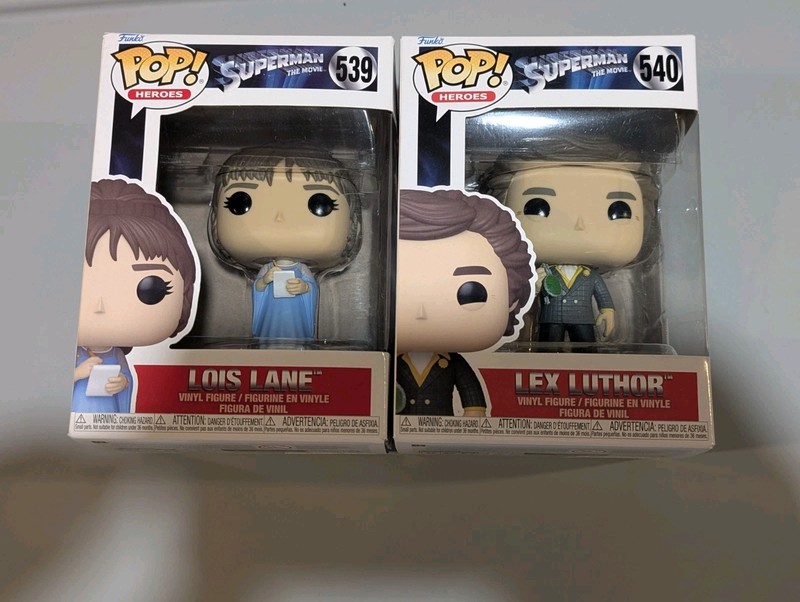 Funko Pop Vinyl! The Superman Movie: Lois Lane & Lex Luthor Bundle. 