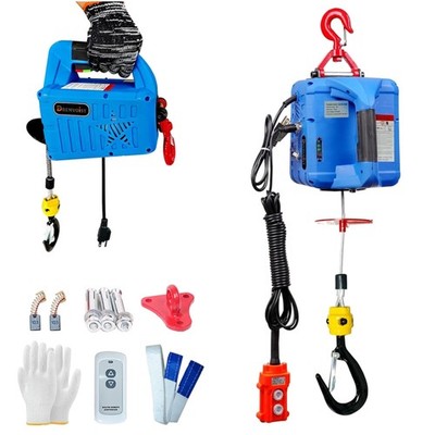 3 in 1 Electric Hoist Winch,1100LB 1500W Portable Power Winch Crane,110V/120V...