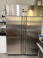 Commercial Freezer Stainless steel, Twin Door Fan Assisted cooling