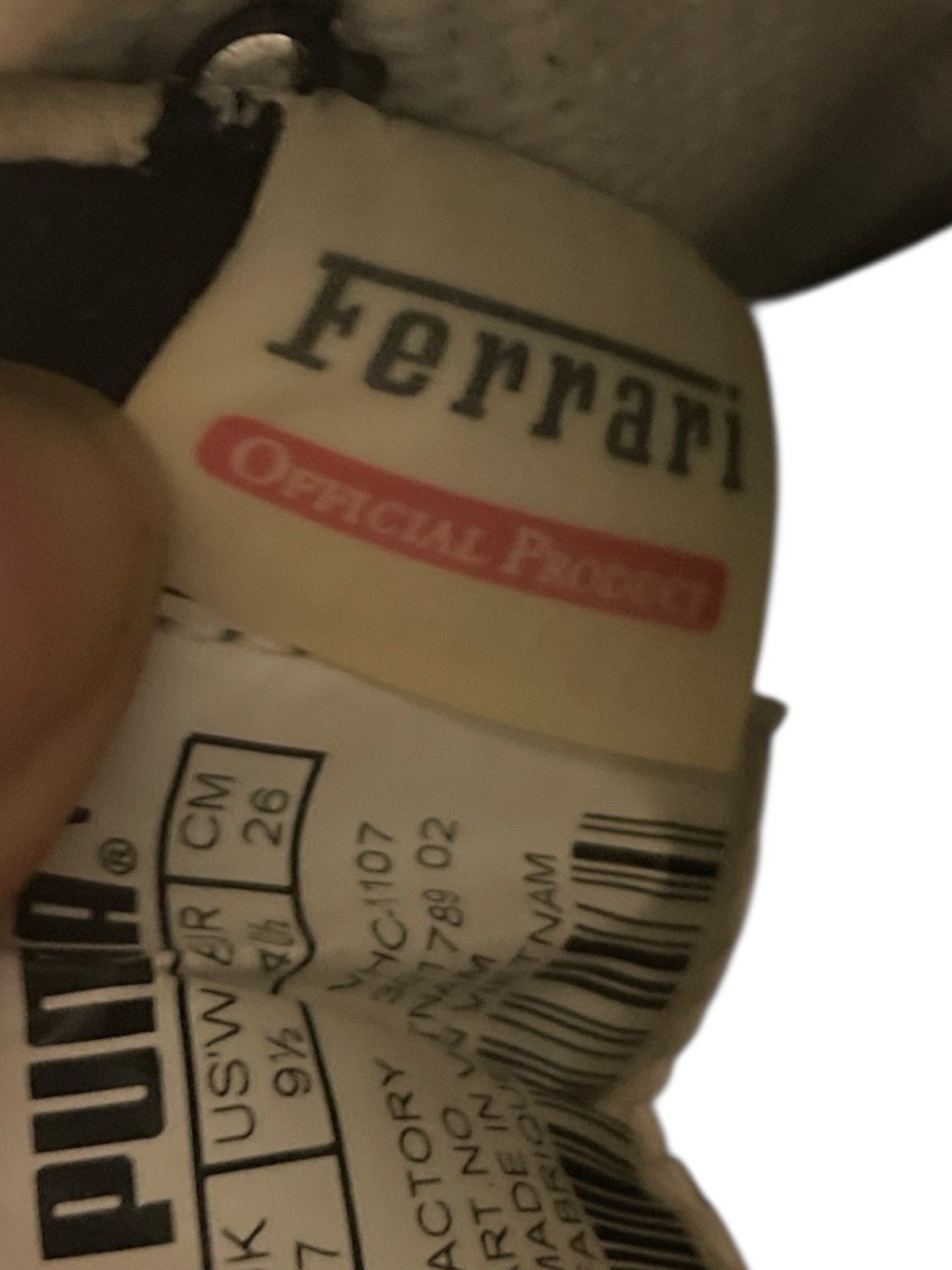 Puma Ferrari Vintage Supersqualo Leather Shoes- US Size 9.5 Men’s Cream thumbnail 12