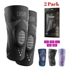 2 Pack Knee Sleeve Compression Brace Support For Sport Gym Joint Pain Arthritis