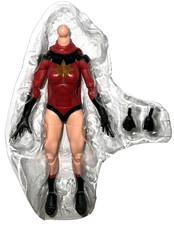 Marvel Legends Dark Avengers WARBIRD 6  Figure NO HEAD Body Only Captain Marvel