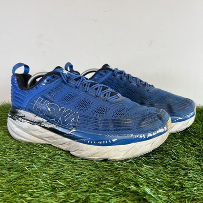 Hoka One One Turnschuhe Größe 10 Herren blau Bondi 6 Weite Walking Laufschuhe