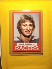 1978 Broders Indianapolis Racers Red Card Rookie WAYNE GRETZKY Edmonton Oilers . rookie card picture