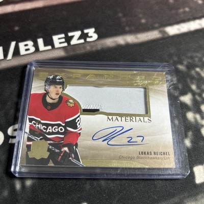 2022-23 UD The Cup Lukas Reichel Expanded Materials Patch Auto /49 Rookie RC