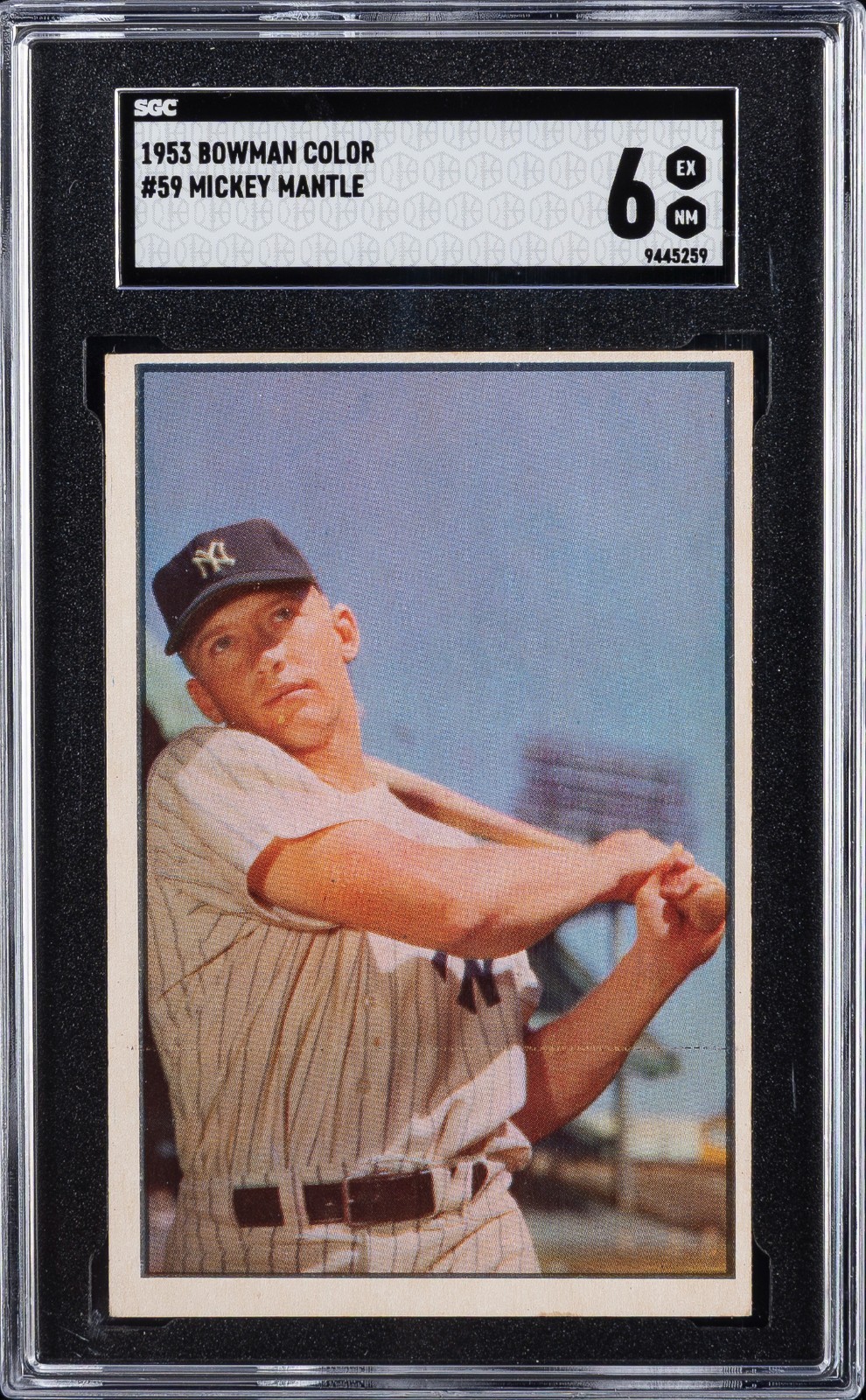 1953 Bowman Color - #59 Mickey Mantle - SGC 6