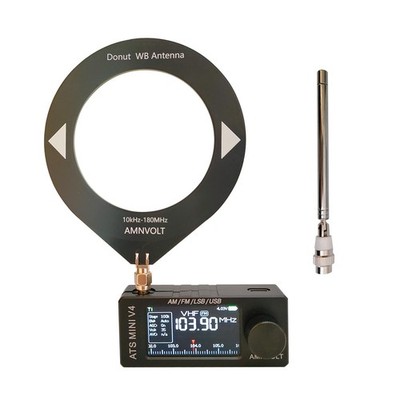 Upgraded ATS MINI V4B Radios with Exquisite Metal Shell, SI4732 Pocket Shortw...