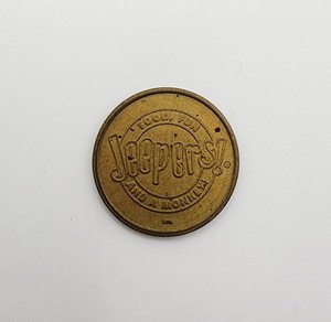 1980's Jeepers Arcade Token Coin .75" Souvenir