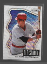 2022 Panini Prizm White Wave CARL YASTRZEMSKI Old School Insert Boston Red Sox