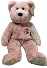 Ty 2001 Beanie Buddy Celebrate Multi Color Bear Soft Plush Large 14 Inch
