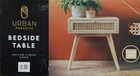 Urban Paradise Bedside Table Vintage Cane Side Table Cabinet Lamp Table Natural