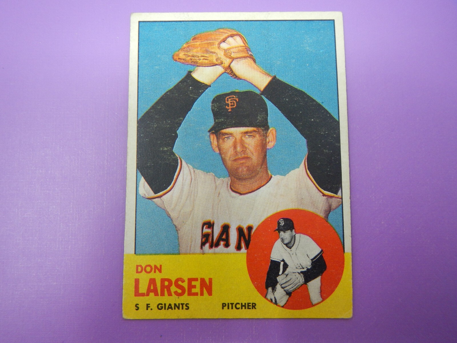 1963 Topps Baseball Don Larsen Giants #163