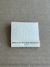 New Vtg President Ronald Reagan Match Book White House w/ Presidential Seal New Vtg President Ronald Reagan Match Book White House w/ Presidential Seal