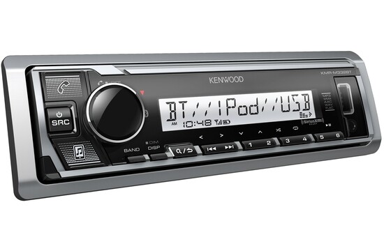 Морской цифровой медиаприемник Kenwood KMR-M332BT с одним DIN-разъемом 29790₽