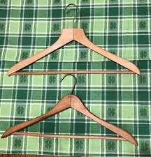 Set of 2 Vintage Wooden Suit Pants Hagers Wishbone Style Unmarked