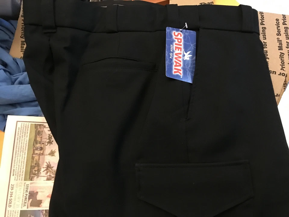 SPIEWAK & SONS BRAND NEW UNIFORM PANTS BLACK SIZE 36 MENS  WORK CLOTHES - Image 3 of 4
