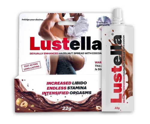 Lustella - 22g Sex Chocolate W Hazelnut. Sexual Enhancement, Better Than Honey