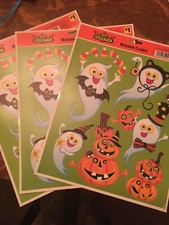 Happy Halloween Window Clings 3 Sheets Total