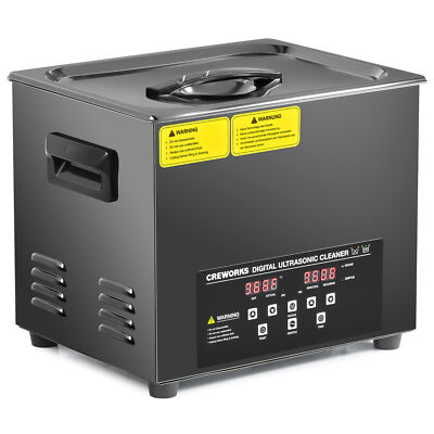 CREWORKS 10L Ultraschallreiniger Titanium Stahl 600W Heizer mit Degas & Gentle