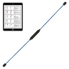 Best Sporting Schwingstab Fitness blau I Swingstick I Gymnastikstab mit Übungen