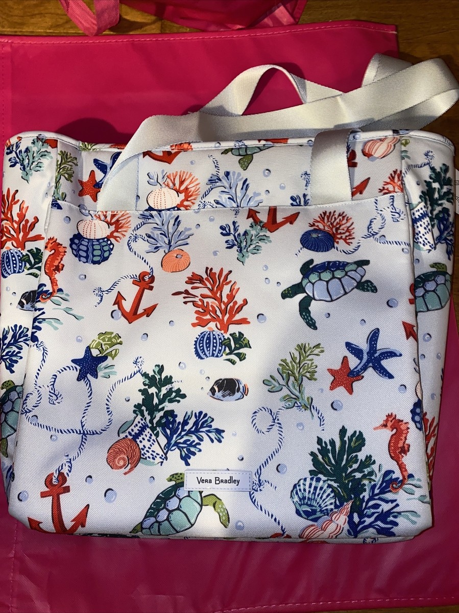 ❤️VERA BRADLEY  SEA TURTLES PATTERN  Cooler Tote Shopper Bag Purse - Retired Vera Bradley | Bags | Vera Bradley Sea Turtles Pattern  main image 3