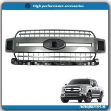 Front Upper Hood Grille Gray Fit For 2018 2019 2020 Ford F-150 JL3Z-8200-FCPTM