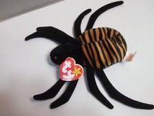 Ty BEANIE BABY SPINNER THE SPIDER M/WMT OCT 28TH 1996 PVC PELLETS