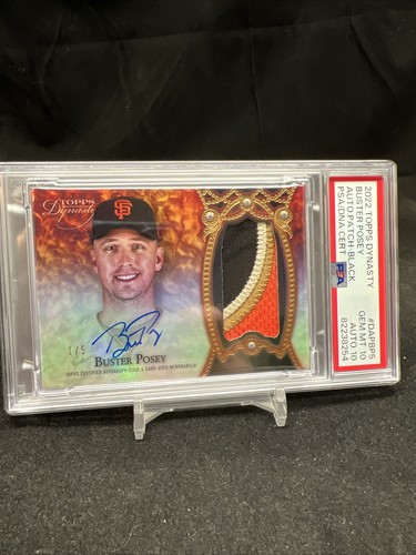 2022 Topps Dynasty - Autograph Patches Buster Posey #DAP-BP2 Black 